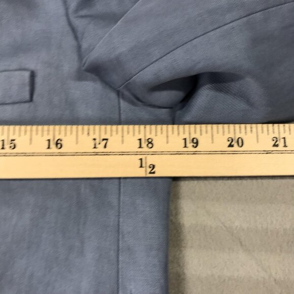 Everlane Blazer Womens 00 Light Blue Linen Blend 2 Button Tailored Office Career - Picture 5 of 9